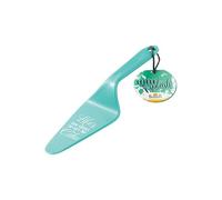 Birkmann, Colour Kitchen 429789 Pelle à tarte en plastique avec inscription en allemand Turquoise 26 x 6 cm Passe au lave-vaisselle