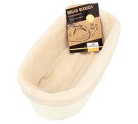 Birkmann Corbeille à lever avec housse en coton 1 pièce résistant à la chaleur jusqu'à 60 degrés Pain Cuisson Panier Fermentation inoxydable Panier de fermentation Allongé