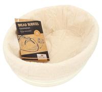 Birkmann Corbeille à lever avec housse en coton 1 pièce résistant à la chaleur jusqu'à 60 degrés Pain Cuisson Panier Fermentation inoxydable Panier de fermentation Ovale