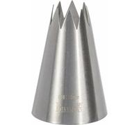 Birkmann Douille étoilée #18, douille à douille, douille à garnir, accessoire de pâtisserie, acier inoxydable, Ø 1.5 cm, 411258