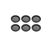 Birkmann Easy Baking Moules pour fonds de fruits, lot de 6, moule à gâteau, moule à pâtisserie, moule à tarte aux fruits, acier carbone, Ø 12 cm, 881587