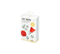 Birkmann Easy Baking Spritzbeutel-Set, 8-tlg., Spritzbeutel, Spritztülle, Tüllen, Spritztüten, Backzubehör, 410879