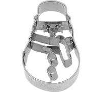Birkmann Emporte-pièce en forme de bonhomme de neige en acier inoxydable pour décoration de biscuits, pâte d'amande et fondant Passe au lave-vaisselle 5,5 cm