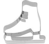 Birkmann Ausstechform Schlittschuh, mit Innenprägung, Ausstecher, Plätzchenform, Keks, Plätzchen, Edelstahl, 6 cm, 199804