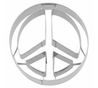 Birkmann Peace Emporte-pièce en acier inoxydable pour découper et décorer biscuits, pâte d'amande et fondant, 6 cm