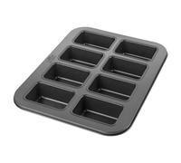 Birkmann Laib & Seele moule à 8 mini-cakes, 35 × 27 cm, acier au carbone antiadhésif, empreintes rectangulaires pour petits gâteaux et pains