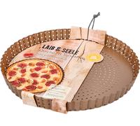 Birkmann Laib & Seele Quiche- & Tarteform, Quicheform, Backform, Kuchenbackform, Karbonstahl, Ø 30 cm, 210561