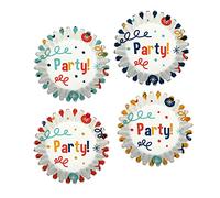 Birkmann Lot de 100 mini moules en papier Happy Birthday
