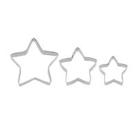 Birkmann Lot de 3 emporte-pièces en forme d'étoile en acier inoxydable Passe au lave-vaisselle