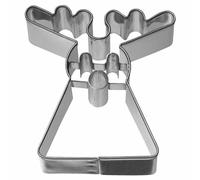 Birkmann Moule à découper Renne Géométrique, Emporte-pièce, Moule à biscuits, Biscuits, Acier inoxydable, 5.9 cm, 197039