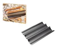 Birkmann : Moule à Gâteau Baguette Métal Amicroforata De Four De Maison 3 Formes