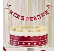 Birkmann Sterne Cake Deco-Set, 4-tlg., Kuchendekoration, Tortendekoration, Dekoration, Papier / Holz, 441651