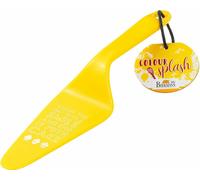 Birkmann Tortenheber Colour Splash, Kuchenheber, Backzubehör, mit Spruch, Kunststoff, Gelb, 26 cm, 429703