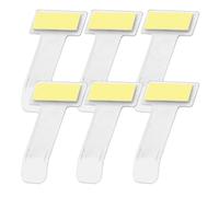 BIRLOZA 6 Pcs Supports de Tickets de Voiture Transparents pour Tickets de stationnement Porte permis de stationnement Porte permis de stationnement Pare Vent Autocollants pour Tickets de Parking