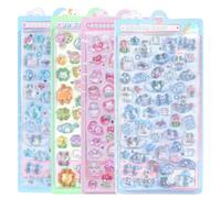 BIRLOZA Lot de Stickers 3D Mini Puffy Réutilisables avec Chats Mignons, Autocollants pour Scrapbooking Enfants, Idéal comme Récompense et Décoration