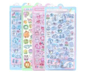 BIRLOZA Lot de Stickers 3D Mini Puffy Réutilisables avec Chats Mignons, Autocollants pour Scrapbooking Enfants, Idéal comme Récompense et Décoration