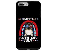 Birman Cat Happy 4th of July Patriotic American Cats Lovers Coque pour iPhone 7 Plus/8 Plus