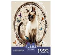Birman Puzzle 1000 Pieces Cadeau Unique Jeu Éduchatif Défi Jouet À De Qualité Supérieure Peinture Art pour Adultes Et Enfants À Partir De 12 Ans 70x50cm/1000pcs