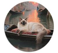 Birmanie 1000 Pièces Animaux Puzzle Circulaire Jeu D'Intelligence De l'art De La DécoRation Moderne Adultes Et Enfants Dès 14 Ans 1000pcs (67.5x67.5cm)