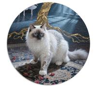 Birmanie 1000 Pièces Animaux Puzzle Circulaire Matériaux Recyclés Jeu Cadeau Unique Adultes Et Enfants Dès 14 Ans 1000pcs (67.5x67.5cm)