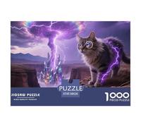 Birmanie Puzzle De 1000 Pièces pour Adultes Jeux Éducatif Défi Jouets Cadeaux Chat Mignon Illustration Colorée Enfants Dès 14 Ans38x26cm/1000pcs