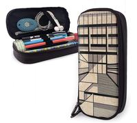 Birmingham Central Library Trousse À Crayons Grande Capacité Avec Fermeture Éclair Pour L'école Et Le Bureau, Trousse De Maquillage Multifonction