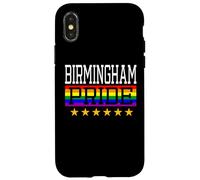 Birmingham England Pride Drapeau Arc-en-Ciel Gay Lesbienne Queer LGBT Coque pour iPhone X/XS