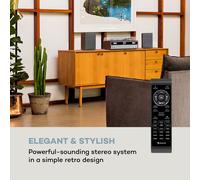 Birmingham système stéréo HiFi DAB+/FM BT Vinyle CD USB AUX-In bois