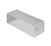 BirnePower Connecteur pour Gaine Plate 204x60 mm en Plastique ABS. Manchon de Raccordement pour Conduit de Ventilation Rectangulaire, Hotte, VMC. Blanc (1 Pièce)