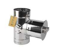 BirnePower Élément de Ramonage 100 mm en Acier Inoxydable, Accessoire pour Tuyau de Poêle, Conduit Cheminée et Évacuation des Fumées