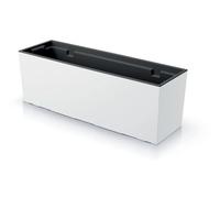 BirnePower Jardinière pour Balcon, jardinière, Design Mat, 77 cm, Structure Urbi Mate avec bac à Plantes, Hauteur 24,5 cm, Blanc