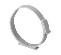 BirnePower Support de Fixation pour Conduit Rond Ø 125 mm en Plastique ABS. Collier de Montage Mural et Plafond pour Tuyau de Ventilation, Hotte et VMC. Blanc (1 Pièce)
