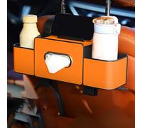 BIRNN Boîte de Rangement pour Dossier de Siège Voiture pour Nissan Skyline Quest Murano Rogue, Organisateur de Siège Arrière de Voiture, Boîte À Mouchoirs pour Voiture, B Orange