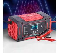 BIRNN Chargeur de Batterie Moto 12V pour Yamaha Majesty 400 2004-2016, Chargeur Automatique avec Maintien de Charge pour Moto, Scooter, Quad, Tondeuse et Batterie Auto,A Red