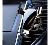 BIRNN Support Téléphone Voiture pour Volkswagen VW Up!, Support Telephone Voiture Grille Aération 360° Rotation Porte Téléphone Voiture Universel, C Black and Gold