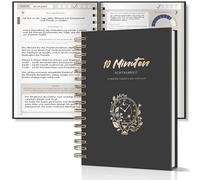 BIROYAL Agenda de pleine conscience 2026-5 + 5 minutes - Journal matin et soir - Journal de gratitude pour adultes de 12 semaines pour l'amour de soi et la motivation - Agenda de 10 minutes A5