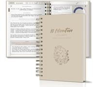 BIROYAL Agenda de pleine conscience 2026-5 + 5 minutes - Journal matin et soir - Journal de gratitude pour adultes de 12 semaines pour l'amour de soi et la motivation - Agenda de 10 minutes A5