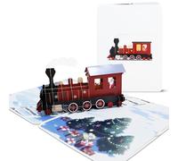 BIROYAL Carte de Noël Pop Up, Noël 3D, Nouvel An, Carte de vœux de vacances avec Enveloppe - Cadeau de Noel Élégant pour Femmes, Hommes et Enfants