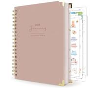 BIROYAL Journal de grossesse et livre de souvenirs bébé, Comprend 417 autocollants, Livre Grossesse à Remplir pour Préparer l'Accouchement