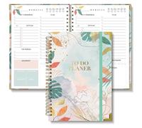 BIROYAL Planificateur quotidien non daté A5 | Planificateur de tâches To Do de 120 jours pour les tâches et les notes | Bloc de liste à faire | Planificateur quotidien et hebdomadaire en spirale avec