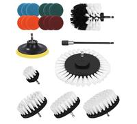 Birshe Brosses de Perceuse,Kit de Brosses de Perceuse Brosses de Nettoyage 20 Brosses de Nettoyage Brosses de Perceuse Remplaçables Brosses de Nettoyage dures et Douces Pour la Cuisine,Salle de Bain