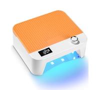 Birshe LED UV Lampe, 25W Lampe UV Ongles Gel Lampe UV Ongles Gel Lampe Lampes à Ongles Professionnel Portable Séchoir à Ongles Base Amovible Grand Espace mit 30/60/90/120s Timer Sensor LCD Display