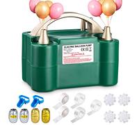 Birshe Pompe à Ballon Électrique, 600W Gonfleur Ballon Electriqueavec Double Buse, Pompe Ballon Anniversaire, Accessoires pour l'arche de Ballons gratuits pour Mariage Anniversaire Décoration de Noël