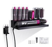 Birshe Support de Rangement Remplacement pour Dyson Airwrap Styler, Support de rangement compatible avec Dyson Airwrap Styler, sans clou ou ou perforé à installer, Noir