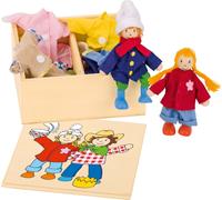 Birte et Ben - Poupées articulées avec 8 tenues