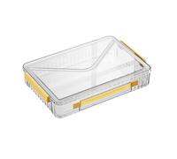 Birtern Boîte de classement transparente | Bacs de rangement pour documents - Boîte de classement portable pour documents et magazines avec couvercle et poignée pour fichiers à lettres