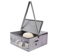 Birtern Boîte de rangement pour chapeaux - Grande capacité - Étui de transport portable avec couvercle pour petite amie, épouse, amie, sœur, fille