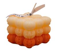 Birtern Bougie à bulles parfumée, bougies parfumées tête de mort pour Halloween - Bougie créative en forme de cube à bulles, bougies parfumées sûres pour les fêtes de fin d'année