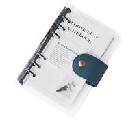 Birtern Classeur A6 rechargeable - Planificateur transparent à 6 anneaux A6 - Carnet de travail pour le nettoyage, les vacances, la santé, l'exercice, la lecture, la gestion des tâches