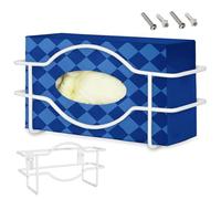 Birtern Distributeur de gants mural | Support mural en métal pour gants - Boîte à mouchoirs compacte et robuste, rangement pour masque, mouchoirs faciaux, économie d'espace pour bureau, cuisine, salle